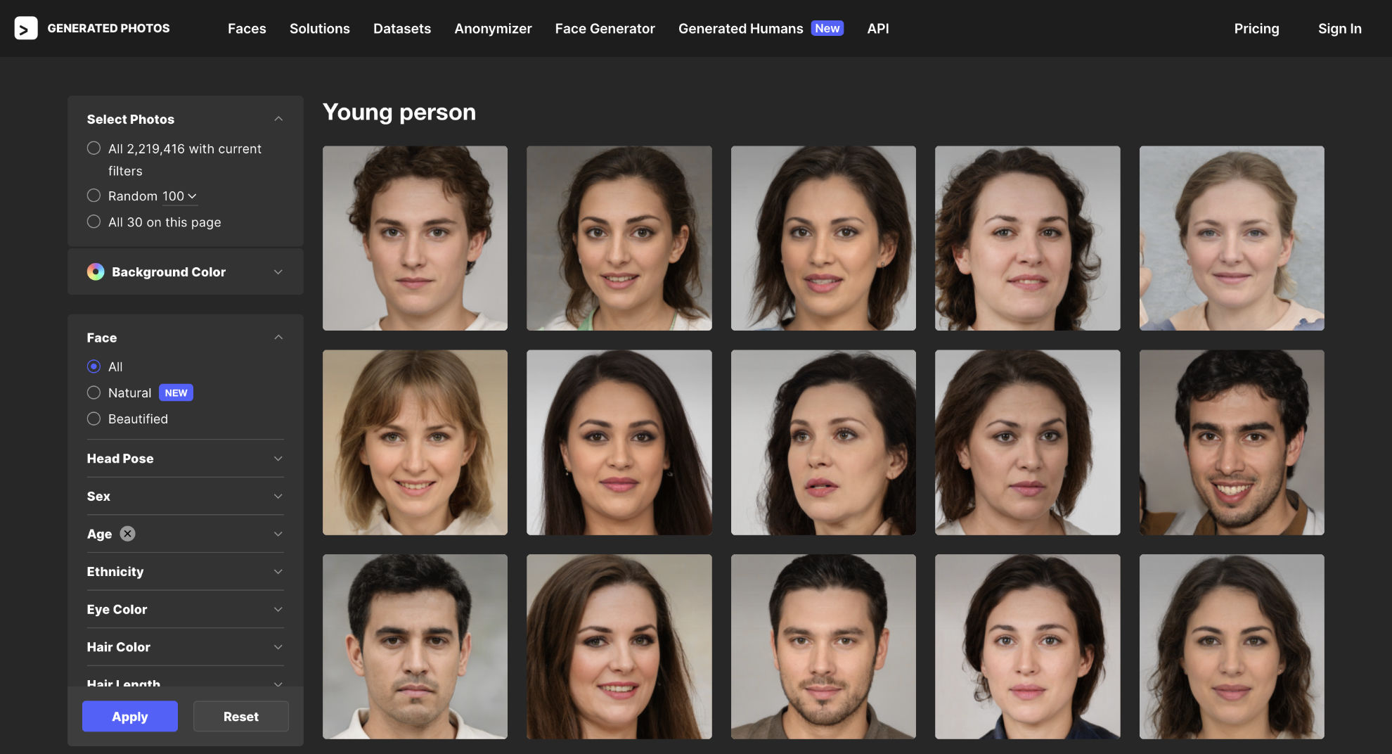 Generated Faces
