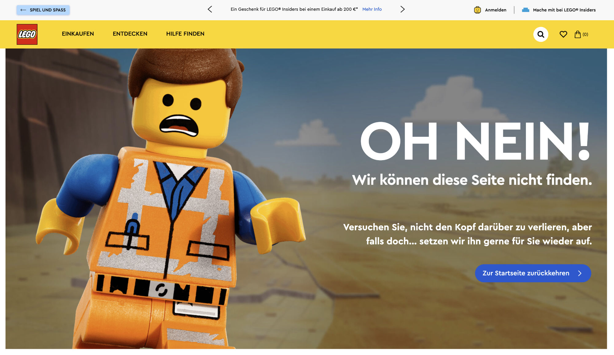 Lego 404 Seite