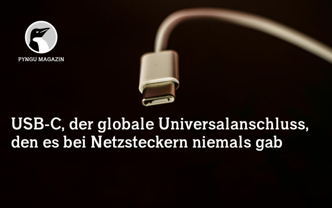USB-C, der globale Universalanschluss, den es bei Netzsteckern niemals gab